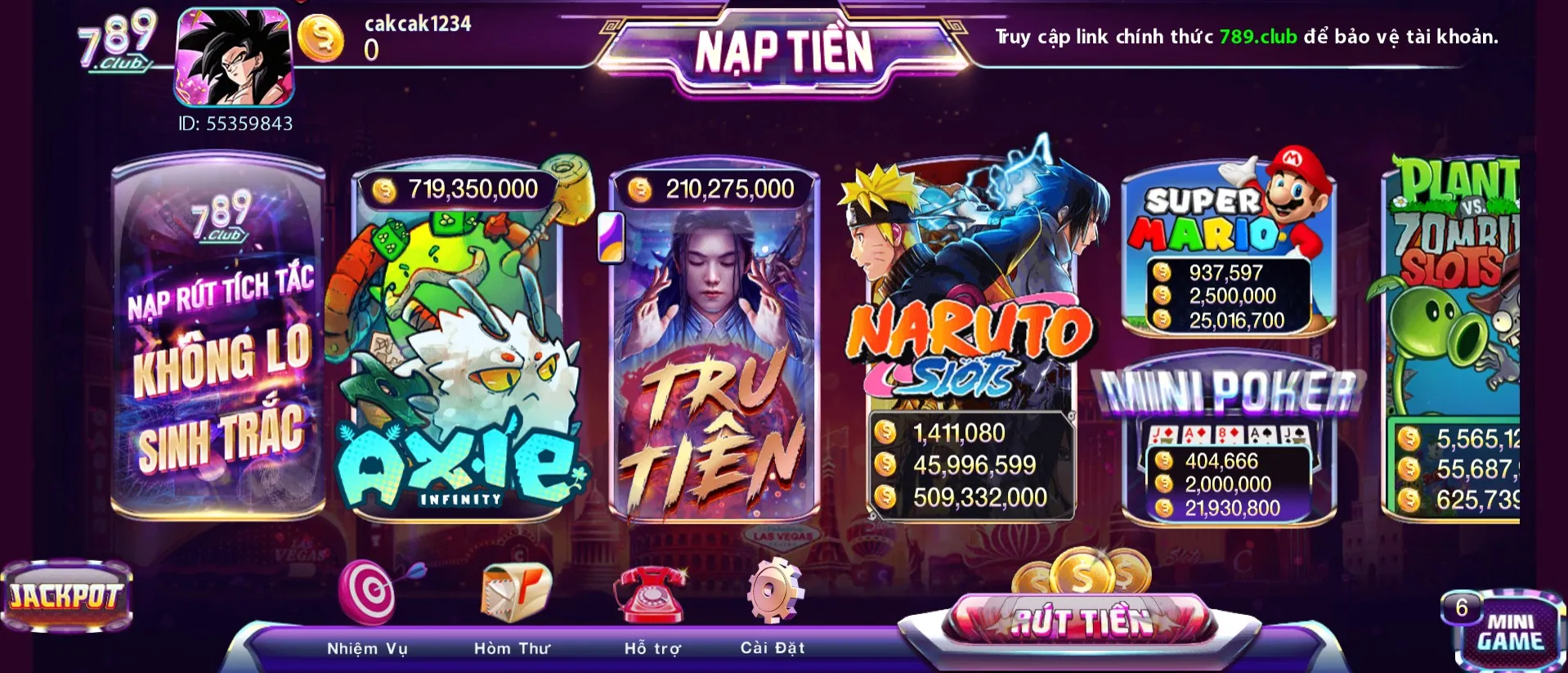 Nổ hũ online là một trò chơi slot machine phổ biến tại cổng game
