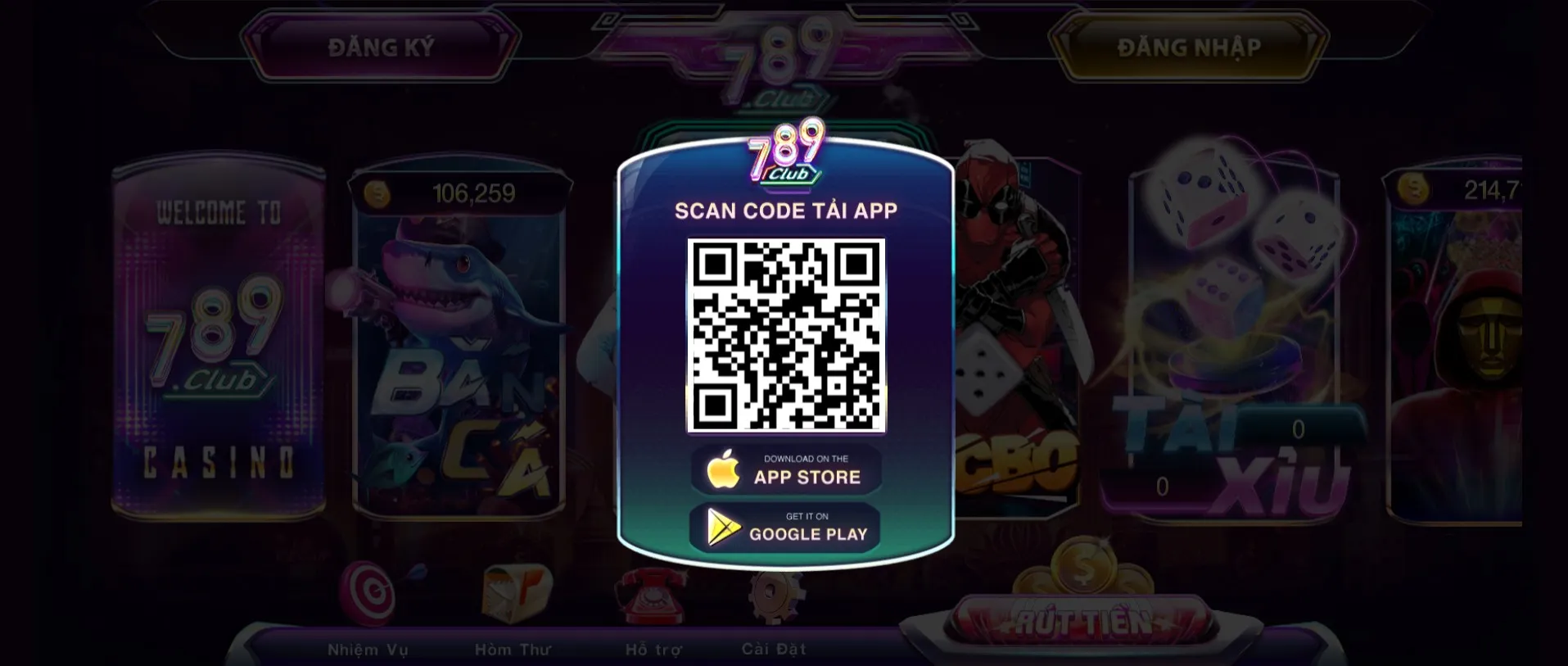 Chỉ cần tải app 789Club là bạn có thể cá cược mọi lúc mọi nơi