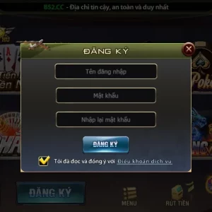 Các bước đăng ký tài khoản B52 Club