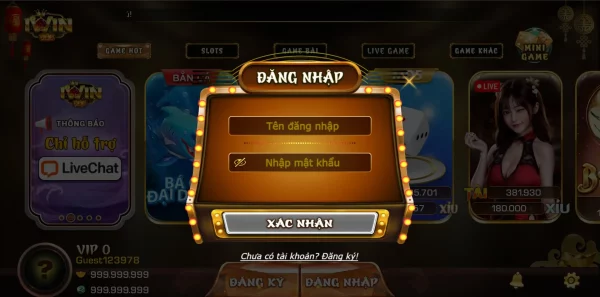 Đăng nhập IWIN vô cùngđơn giản