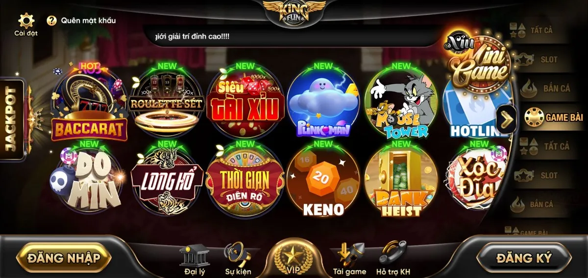 Hoàn cược thua 8% cho tất cả game bài
