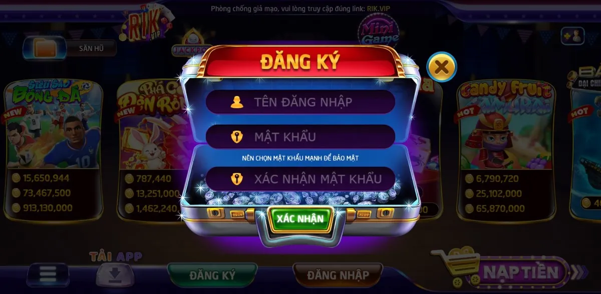 Cách thức đăng ký tài khoản Rikvip