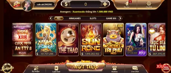 Sunwin đã vươn lên trở thành cổng game top 1 khu vực