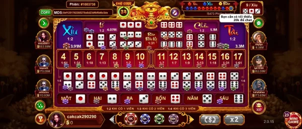 Sicbo Tài phú tại Sunwin
