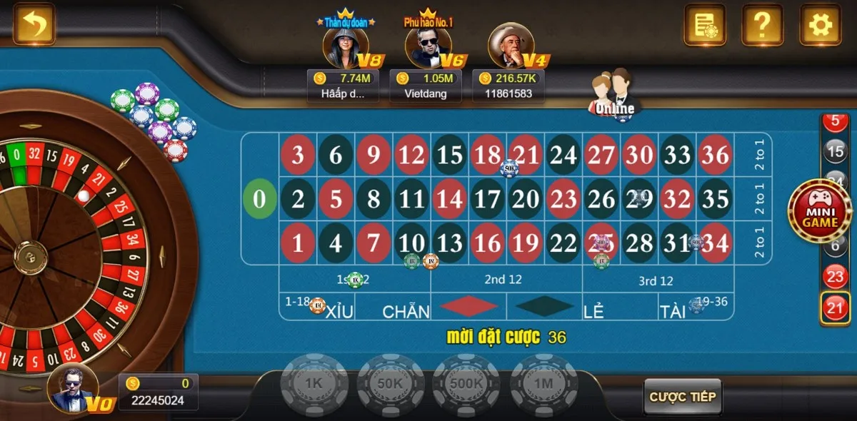 Bánh xe Roulette là một trò chơi cá cược nổi tiếng xuất hiện từ thế kỷ 18