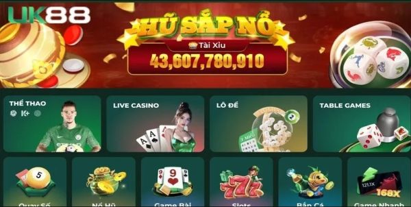 UK88 có danh mục dịch vụ phong phú