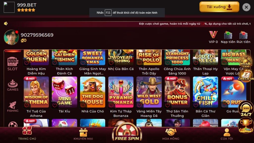 999bet là cổng game trực tuyến hàng đầu tại Châu Á,